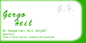 gergo heil business card